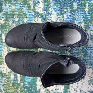 Naot Black Leather Ankle Boots